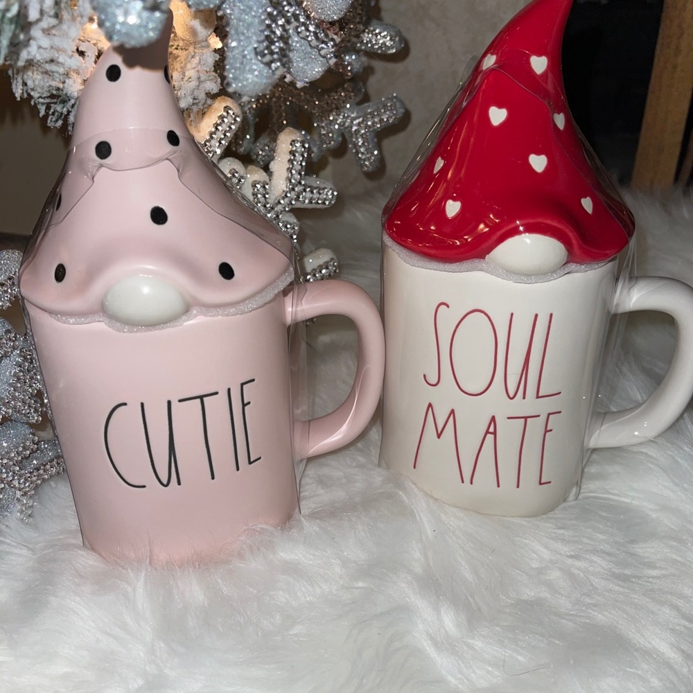 Rae Dunn Cutie and Soul Mates mugs